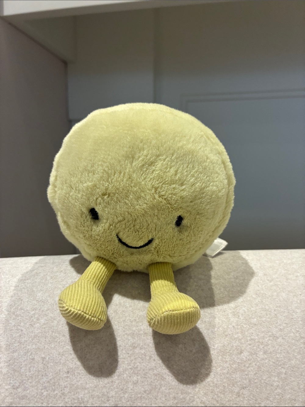 Green jelly cat macaroon stuffed animal